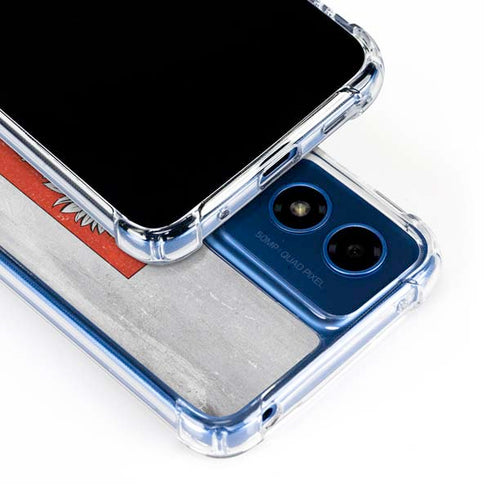 Poland Flag Distressed Moto G Play 4G (2024) Clear Case